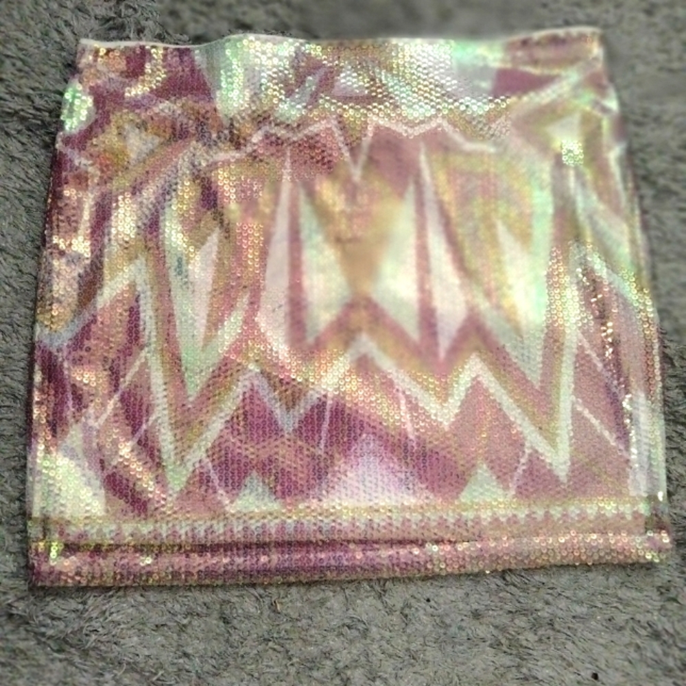 Women sequin mini skirt